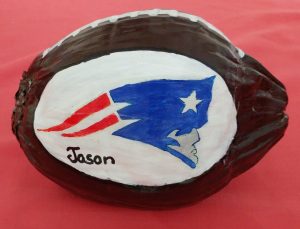 Sports Team Logo Painted Coconut