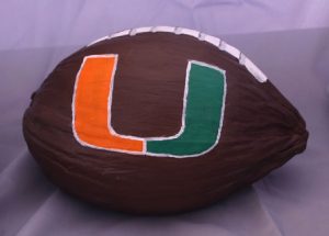 Sports Team Logo Painted Coconut