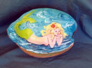 Mermaid Painted Coconut