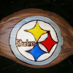 Pittsburgh Steelers Painted Coconut