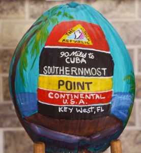 Southernmost Point Painted Coconut