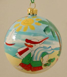 Frosty Christmas Tree Ornament