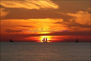 Sunset Schooner Photo