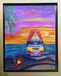 Key West Rooster - Southernmost Point Painting