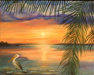 Key West Sunset Painting Print
