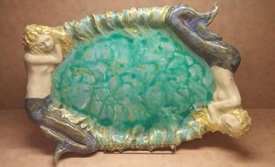 Mermaids Ceramic Platter