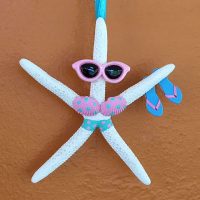 Sunglasses Sandals Starfish Christmas Tree Ornament