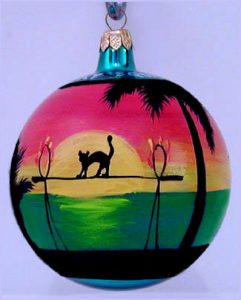 Key West Mallory Square Christmas Ornament