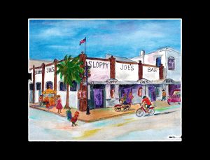 Sloppy Joe's Bar Matted Print