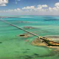 7 Mile Bridge Matted Photo