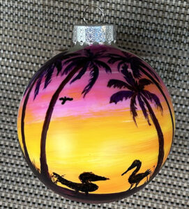 Sunset Birds Ornament